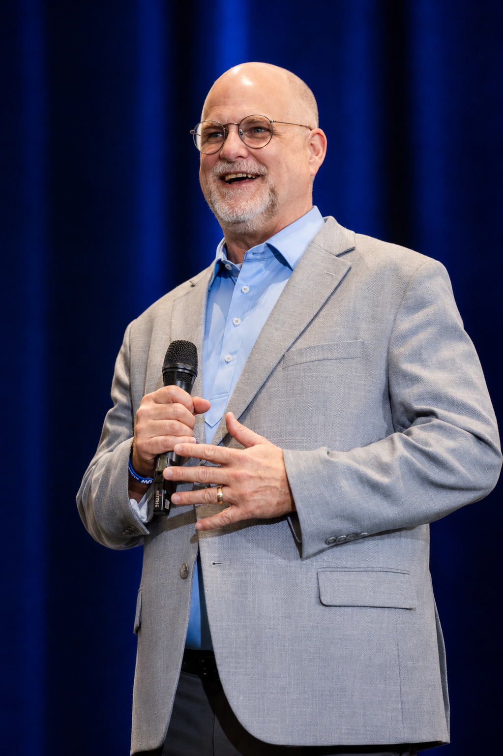George speaking at a leadership event